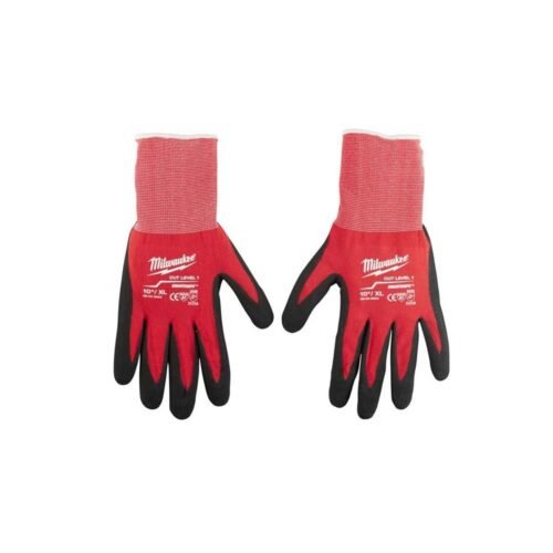 Milwaukee XL &lsquo;Cut Level 1&rsquo; Dipped Gloves (Pack of 12)